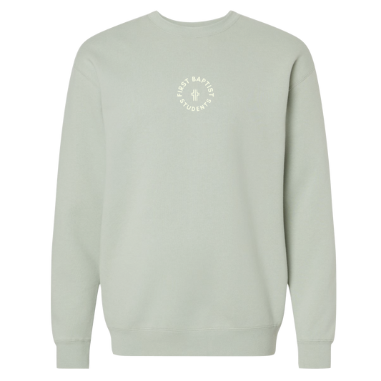 CENTER CHEST CIRCLE LOGO CREWNECK SWEATSHIRT