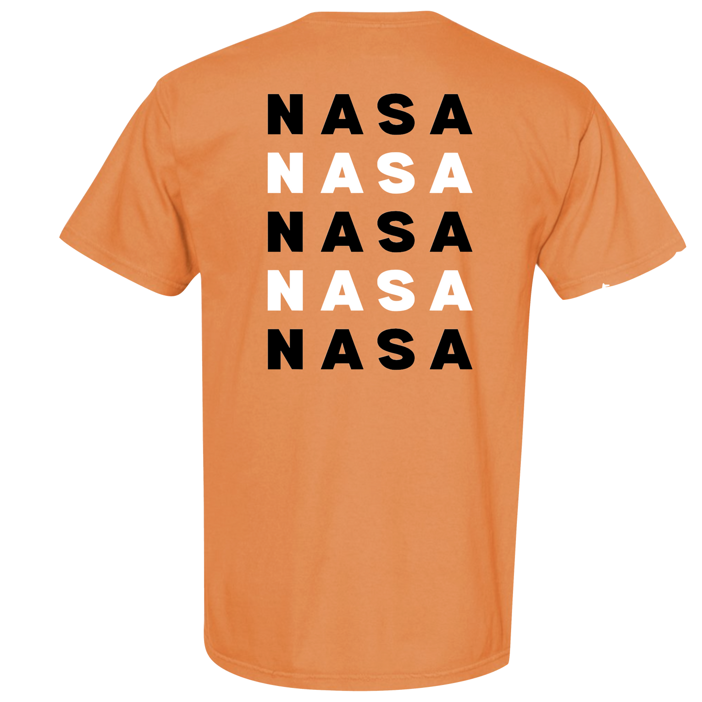 ORANGE NASA LEFT POCKET LOGO/ FULL BACK LOGO