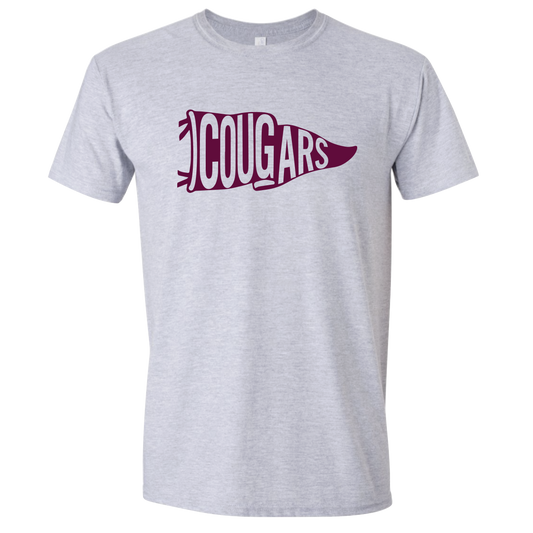 COUGAR PENNANT FLAG TEE