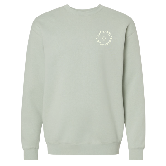 LEFT CHEST CIRCLE LOGO CREWNECK SWEATSHIRT